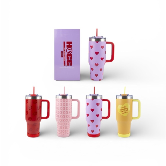 40oz Powder Coated Big Swig Tumbler XOXO - Picture 4 of 7